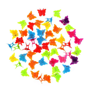 Mixed Color Butterfly Hair Clips