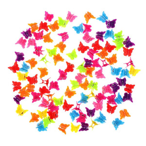 Mixed Color Butterfly Hair Clips