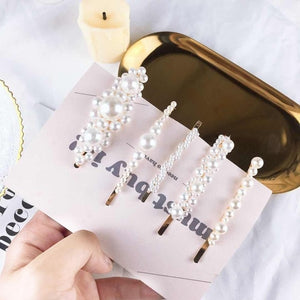 Fashionable Pearl Hair Clips