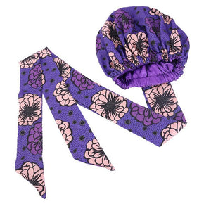 Silk Print Double Layer Headwrap