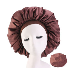 Load image into Gallery viewer, Large Elastic Band Satin Bonnet
