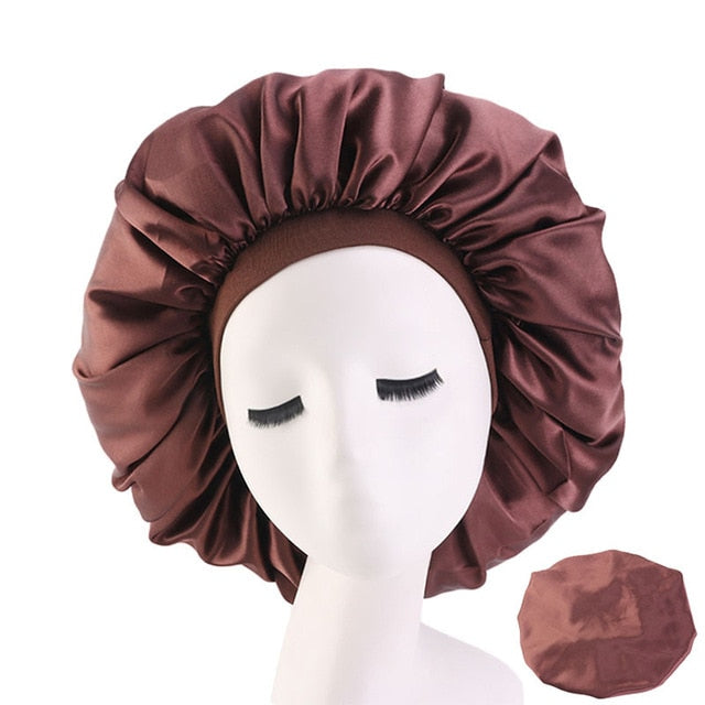 Large Elastic Band Satin Bonnet