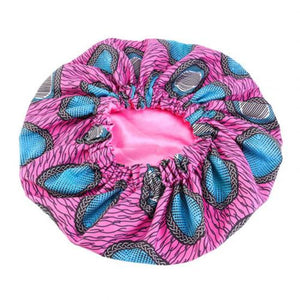 Silk Print Satin  Bonnet