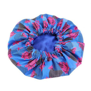 Silk Print Satin  Bonnet