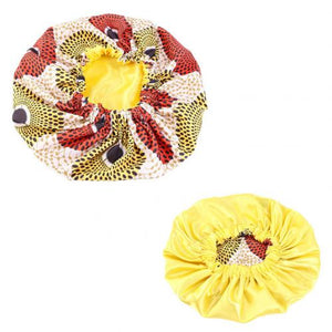 Silk Print Satin  Bonnet