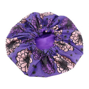 Silk Print Satin  Bonnet