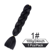 Load image into Gallery viewer, 24 Inch Color Jumbo Braiding Hair Pre Stretched Braid Extension
