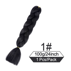 24 Inch Color Jumbo Braiding Hair Pre Stretched Braid Extension