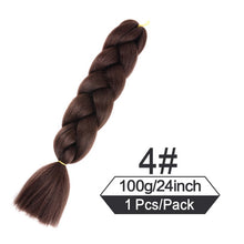 Load image into Gallery viewer, 24 Inch Color Jumbo Braiding Hair Pre Stretched Braid Extension
