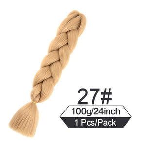 24 Inch Color Jumbo Braiding Hair Pre Stretched Braid Extension