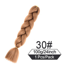 Load image into Gallery viewer, 24 Inch Color Jumbo Braiding Hair Pre Stretched Braid Extension
