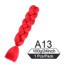 Load image into Gallery viewer, 24 Inch Color Jumbo Braiding Hair Pre Stretched Braid Extension
