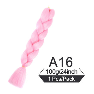 24 Inch Color Jumbo Braiding Hair Pre Stretched Braid Extension