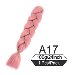 24 Inch Color Jumbo Braiding Hair Pre Stretched Braid Extension