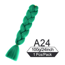 Load image into Gallery viewer, 24 Inch Color Jumbo Braiding Hair Pre Stretched Braid Extension
