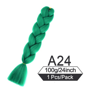 24 Inch Color Jumbo Braiding Hair Pre Stretched Braid Extension