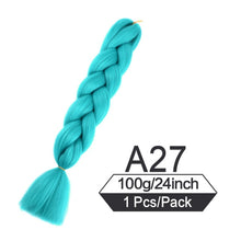 Load image into Gallery viewer, 24 Inch Color Jumbo Braiding Hair Pre Stretched Braid Extension
