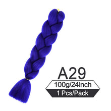 Load image into Gallery viewer, 24 Inch Color Jumbo Braiding Hair Pre Stretched Braid Extension
