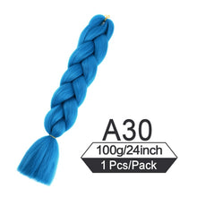 Load image into Gallery viewer, 24 Inch Color Jumbo Braiding Hair Pre Stretched Braid Extension
