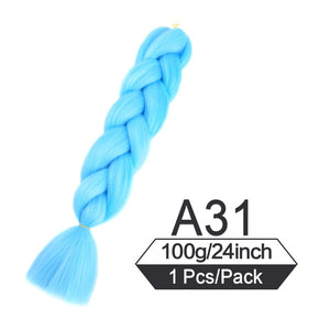 24 Inch Color Jumbo Braiding Hair Pre Stretched Braid Extension