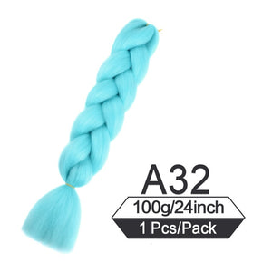 24 Inch Color Jumbo Braiding Hair Pre Stretched Braid Extension