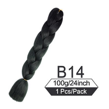 Load image into Gallery viewer, 24 Inch Color Jumbo Braiding Hair Pre Stretched Braid Extension
