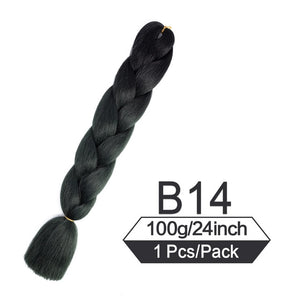 24 Inch Color Jumbo Braiding Hair Pre Stretched Braid Extension