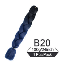 Load image into Gallery viewer, 24 Inch Color Jumbo Braiding Hair Pre Stretched Braid Extension
