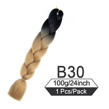 Load image into Gallery viewer, 24 Inch Color Jumbo Braiding Hair Pre Stretched Braid Extension
