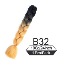 Load image into Gallery viewer, 24 Inch Color Jumbo Braiding Hair Pre Stretched Braid Extension
