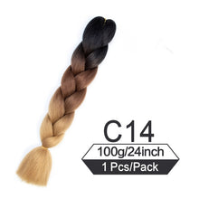 Load image into Gallery viewer, 24 Inch Color Jumbo Braiding Hair Pre Stretched Braid Extension
