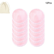 Load image into Gallery viewer, 12PCS/SET Reusable Bamboo Fiber Washable Round Pads
