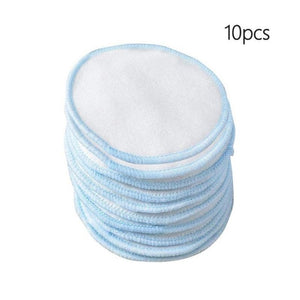 12PCS/SET Reusable Bamboo Fiber Washable Round Pads